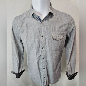 Junmen button long-sleeve men's large